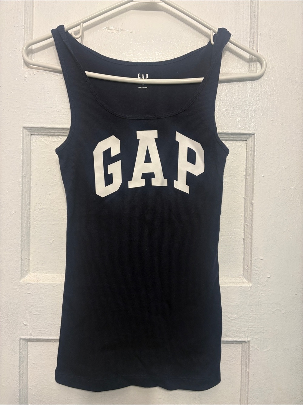 GAP Women's Navy Logo Tank Top